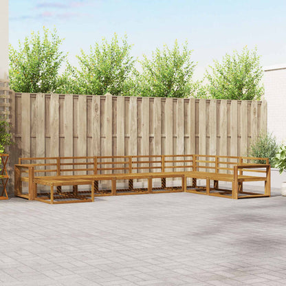 Outdoor Sofa Set 8 pcs Natural Solid Acacia Wood