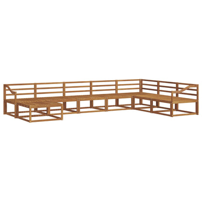 Outdoor Sofa Set 8 pcs Natural Solid Acacia Wood
