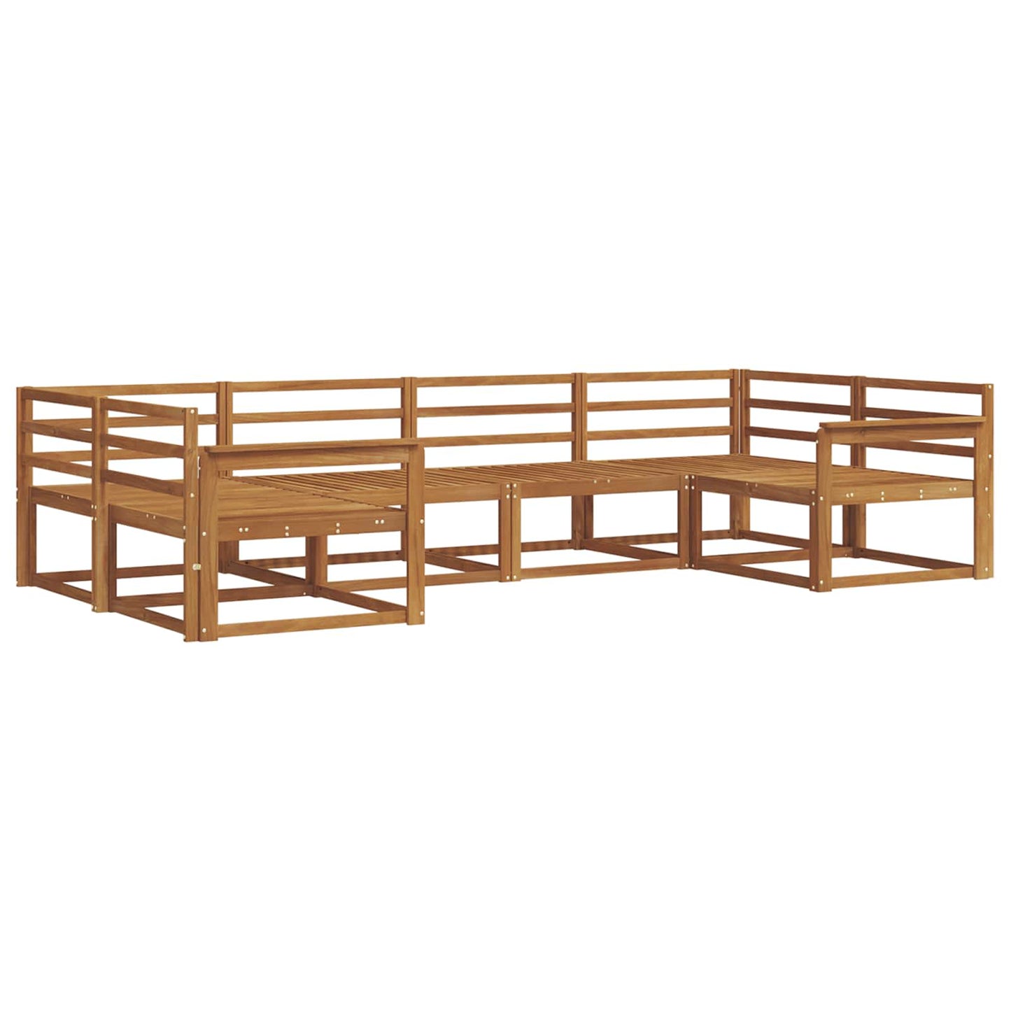 Outdoor Sofa Set 6 pcs Natural Solid Acacia Wood