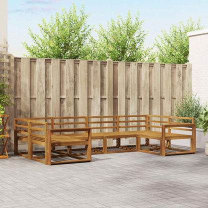 Outdoor Sofa Set 6 pcs Natural Solid Acacia Wood