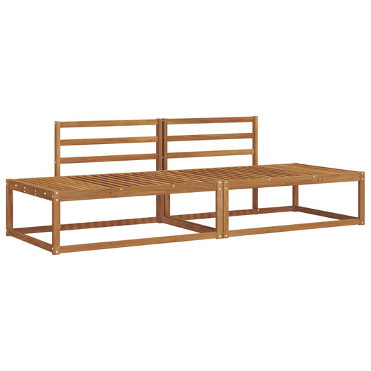 Outdoor Sofa Set Natural Solid Acacia Wood