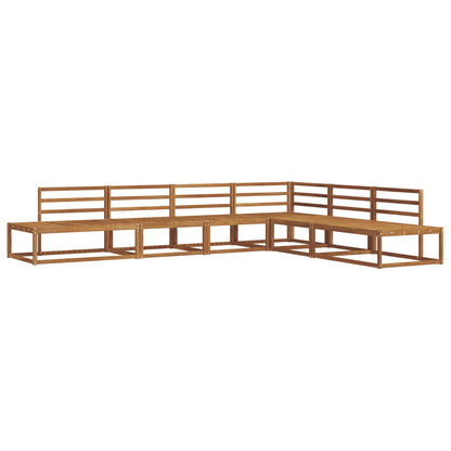 Outdoor Sofa Set Natural Solid Acacia Wood