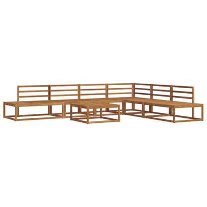 Outdoor Sofa Set Natural Solid Acacia Wood