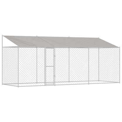 Dog Cage Silver 600 x 200 x 256 cm Galvanised Steel