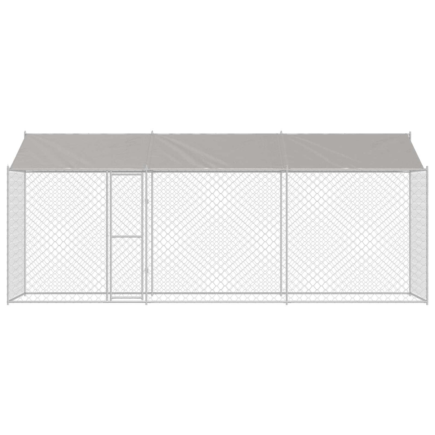 Dog Cage Silver 600 x 200 x 256 cm Galvanised Steel