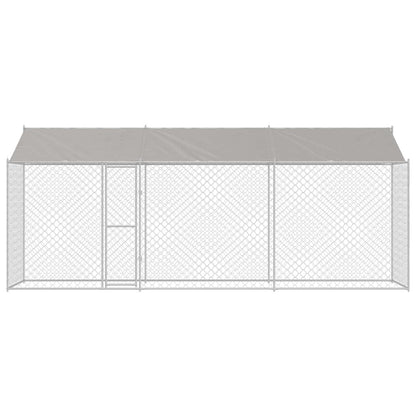 Dog Cage Silver 600 x 200 x 256 cm Galvanised Steel