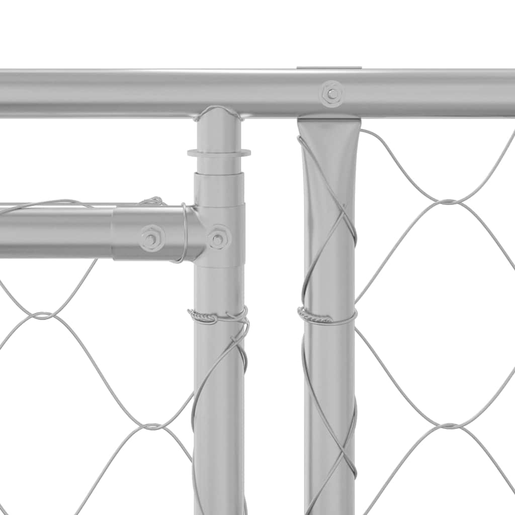 Dog Cage Silver 800 x 200 x 200 cm Galvanised Steel