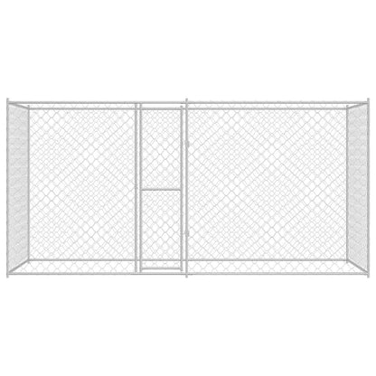 Dog Cage Silver 400 x 200 x 200 cm Galvanised Steel
