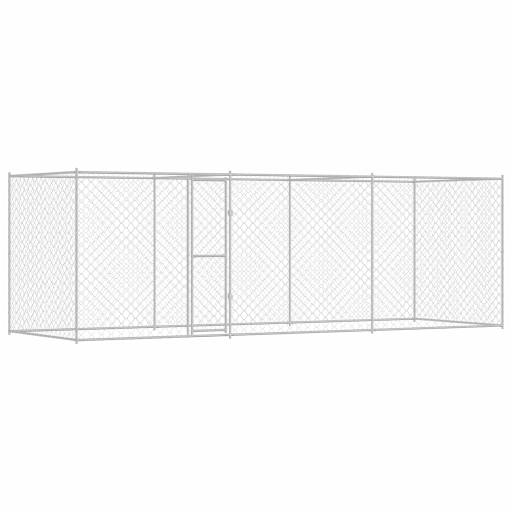 Dog Cage Silver 600 x 200 x 200 cm Galvanised Steel