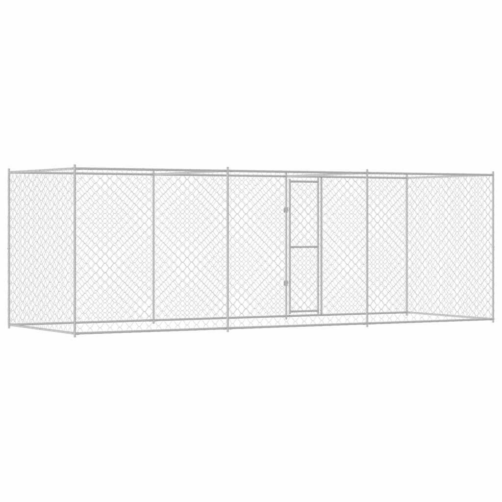Dog Cage Silver 600 x 200 x 200 cm Galvanised Steel