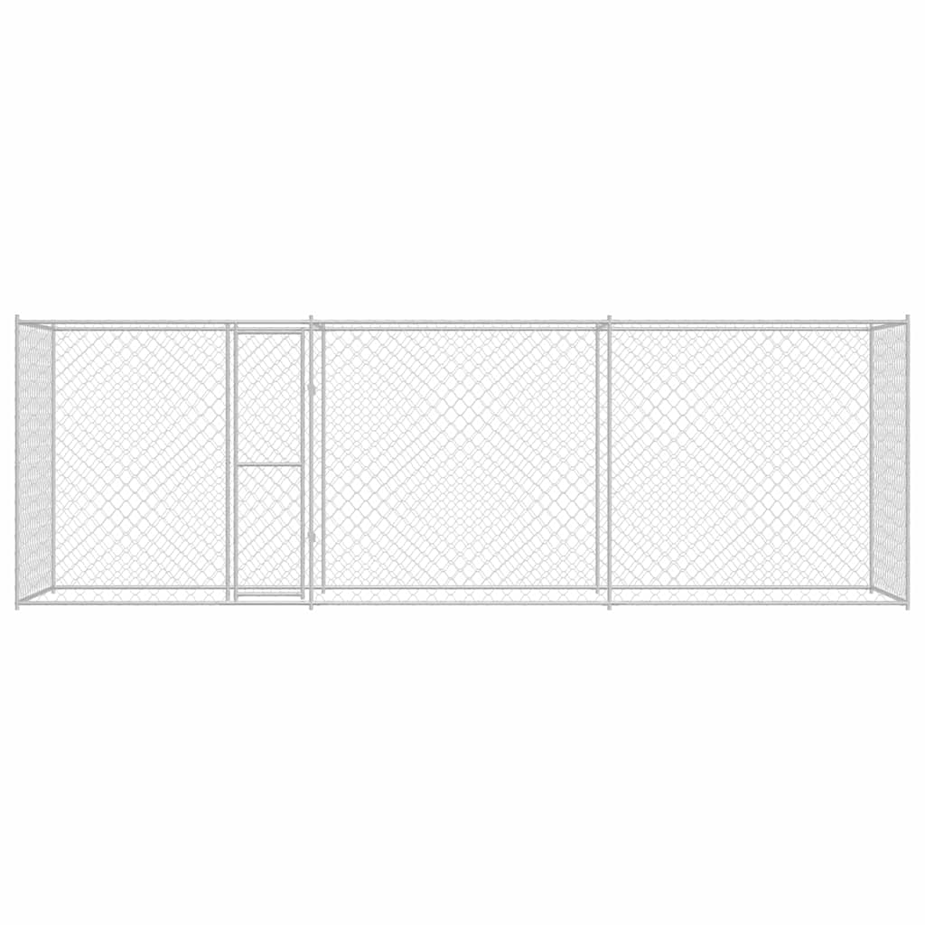 Dog Cage Silver 600 x 200 x 200 cm Galvanised Steel