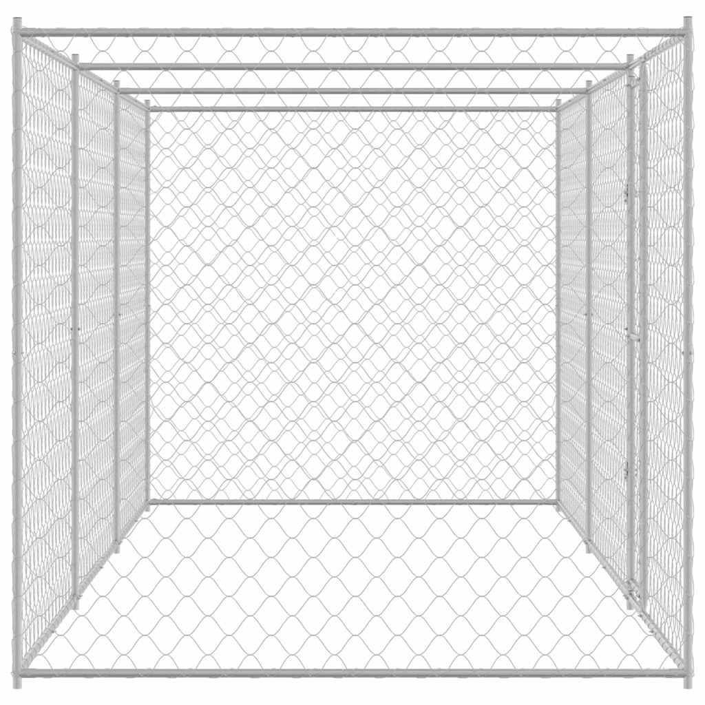Dog Cage Silver 600 x 200 x 200 cm Galvanised Steel