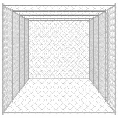 Dog Cage Silver 800 x 200 x 200 cm Galvanised Steel