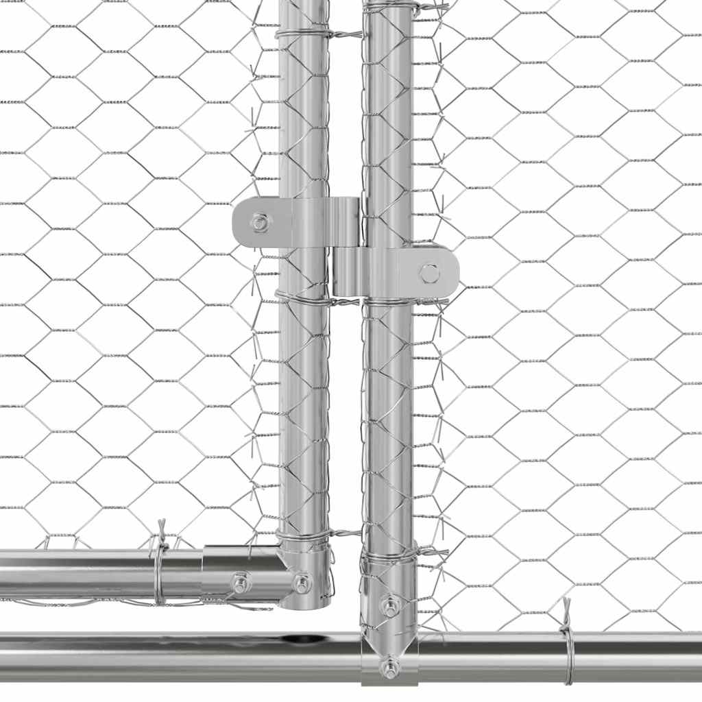 Chicken Cage 3 pcs Silver 600 x 200 x 200 cm Galvanised Steel
