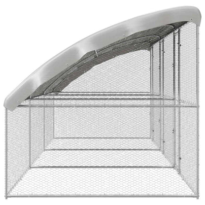 Chicken Cage 3 pcs Silver 600 x 200 x 200 cm Galvanised Steel