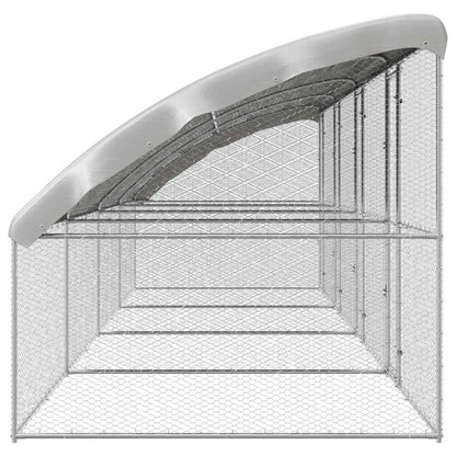 Chicken Cage 4 pcs Silver 800 x 200 x 200 cm Galvanised Steel
