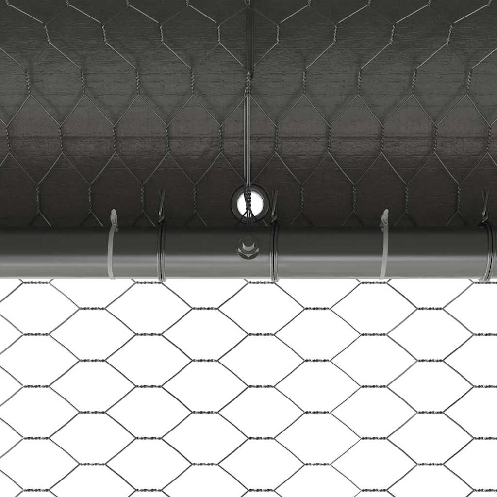 Chicken Cage 3 pcs Silver 600 x 200 x 200 cm Galvanised Steel
