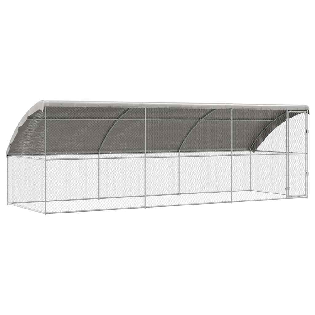 Chicken Cage 3 pcs Silver 600 x 200 x 200 cm Galvanised Steel