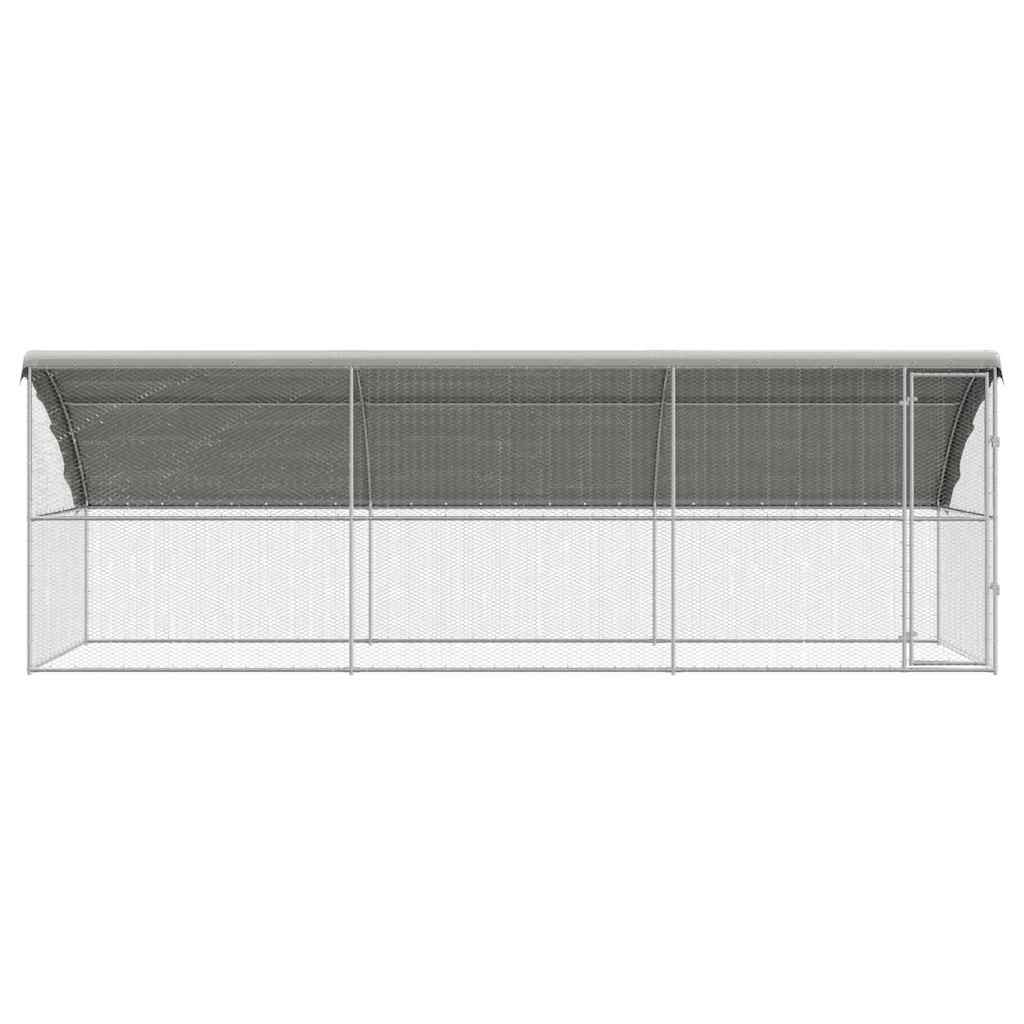 Chicken Cage 3 pcs Silver 600 x 200 x 200 cm Galvanised Steel