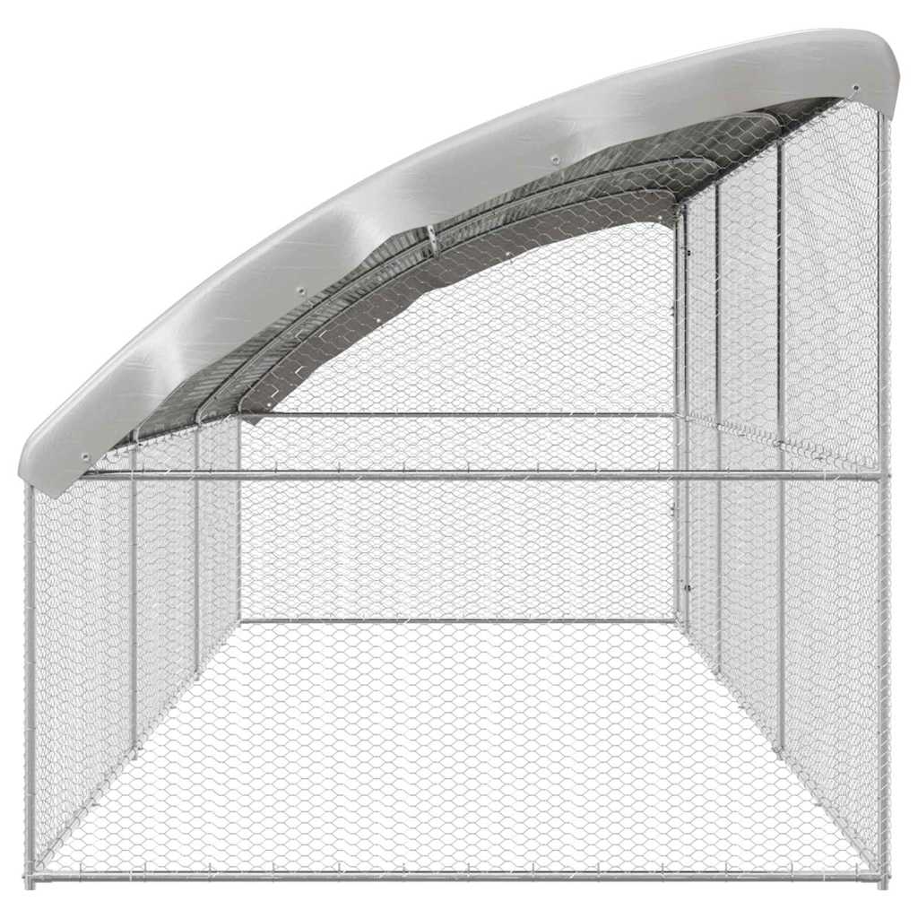 Chicken Cage 3 pcs Silver 600 x 200 x 200 cm Galvanised Steel