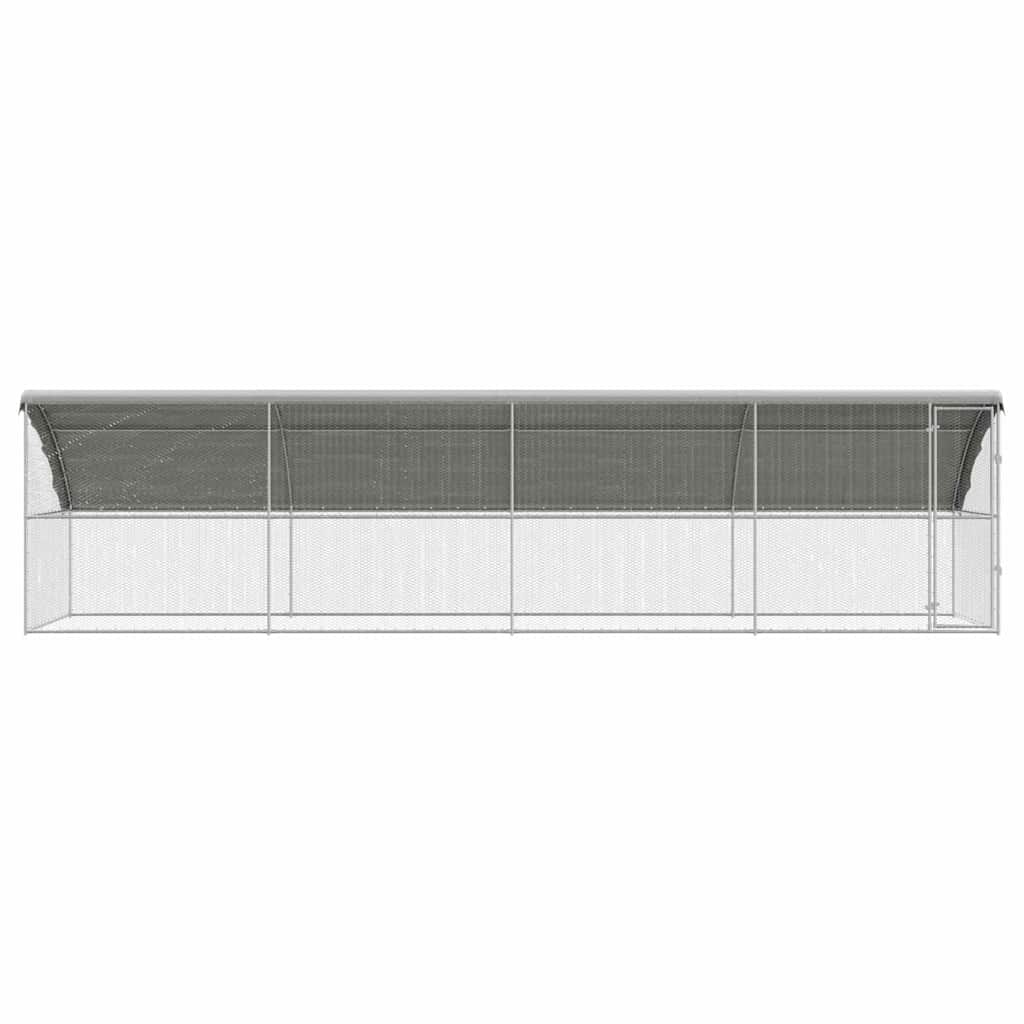 Chicken Cage 4 pcs Silver 800 x 200 x 200 cm Galvanised Steel