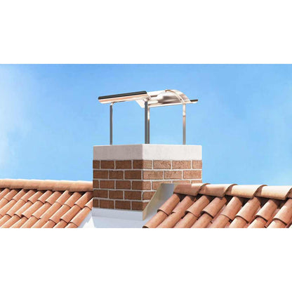 Chimney Cowl Silver 59.5 x 50 x 36.5 cm Stainless Steel