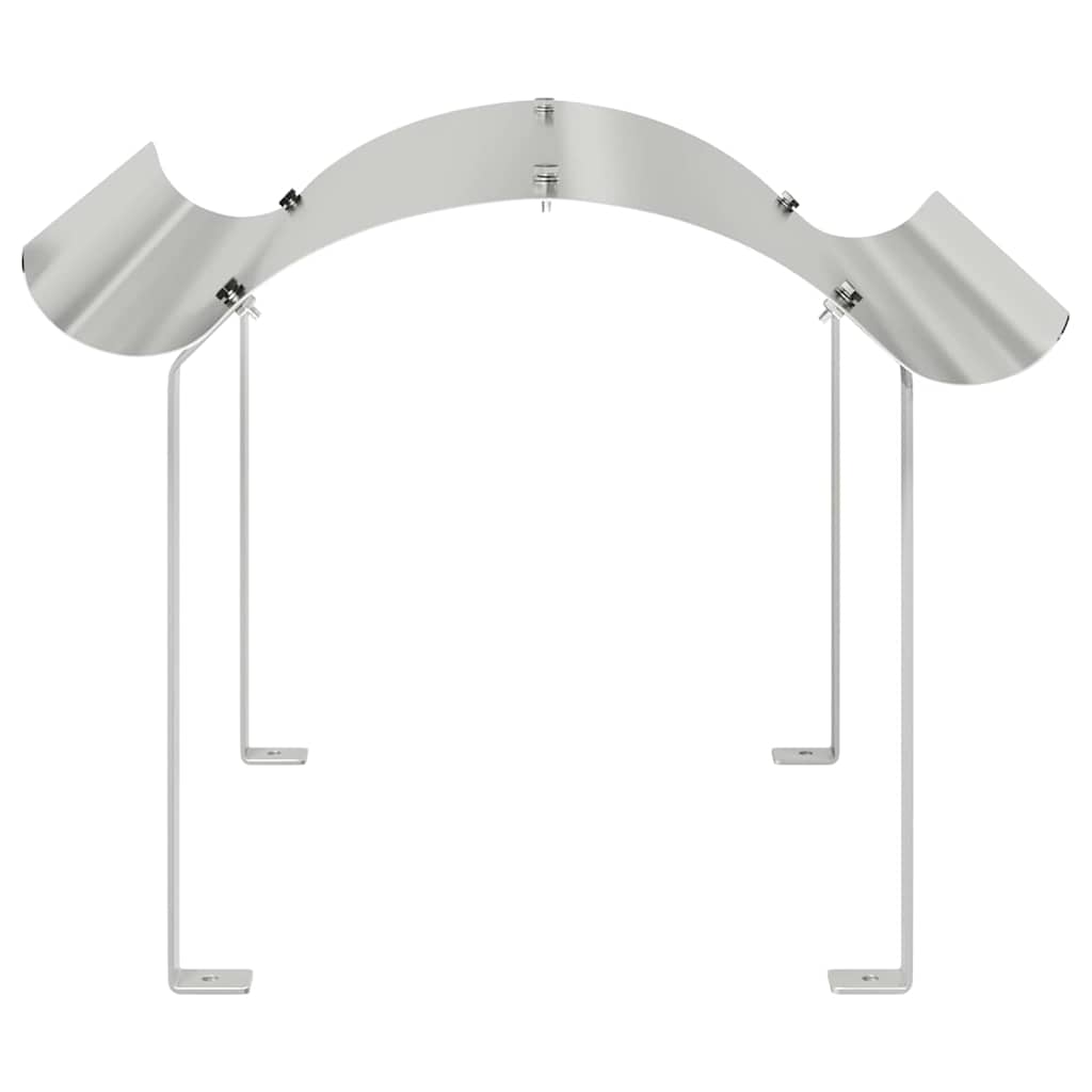 Chimney Cowl Silver 59.5 x 50 x 36.5 cm Stainless Steel