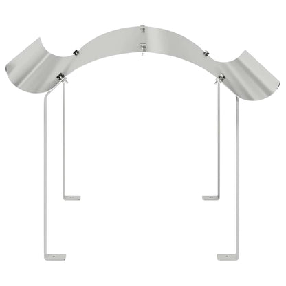 Chimney Cowl Silver 59.5 x 50 x 36.5 cm Stainless Steel