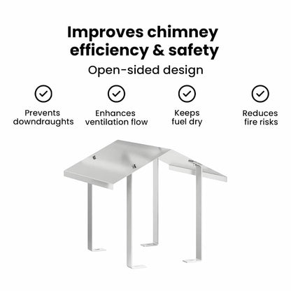 Chimney Hood Silver 40 x 40 x 37.5 cm Stainless Steel