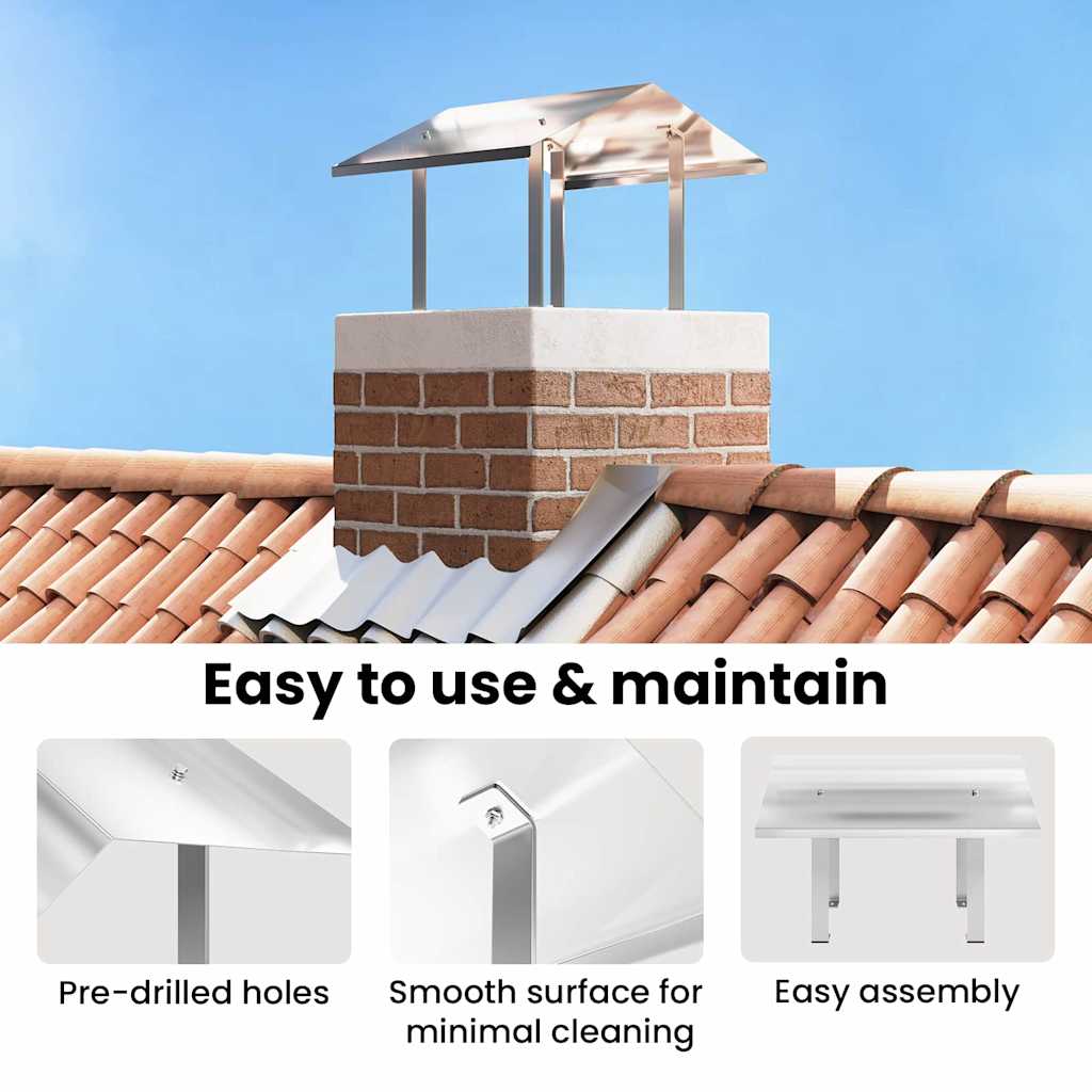 Chimney Hood Silver 50 x 50 x 37 cm Stainless Steel