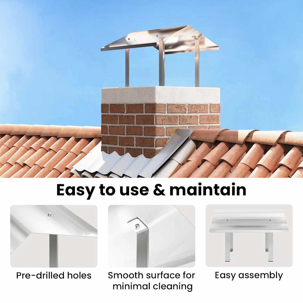 Chimney Hood Silver 50 x 60 x 37 cm Stainless Steel