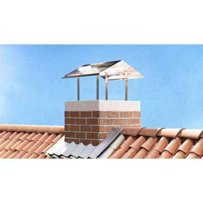 Chimney Hood Silver 60 x 60 x 38 cm Stainless Steel
