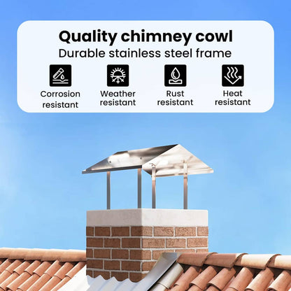 Chimney Hood Silver 60 x 60 x 38 cm Stainless Steel