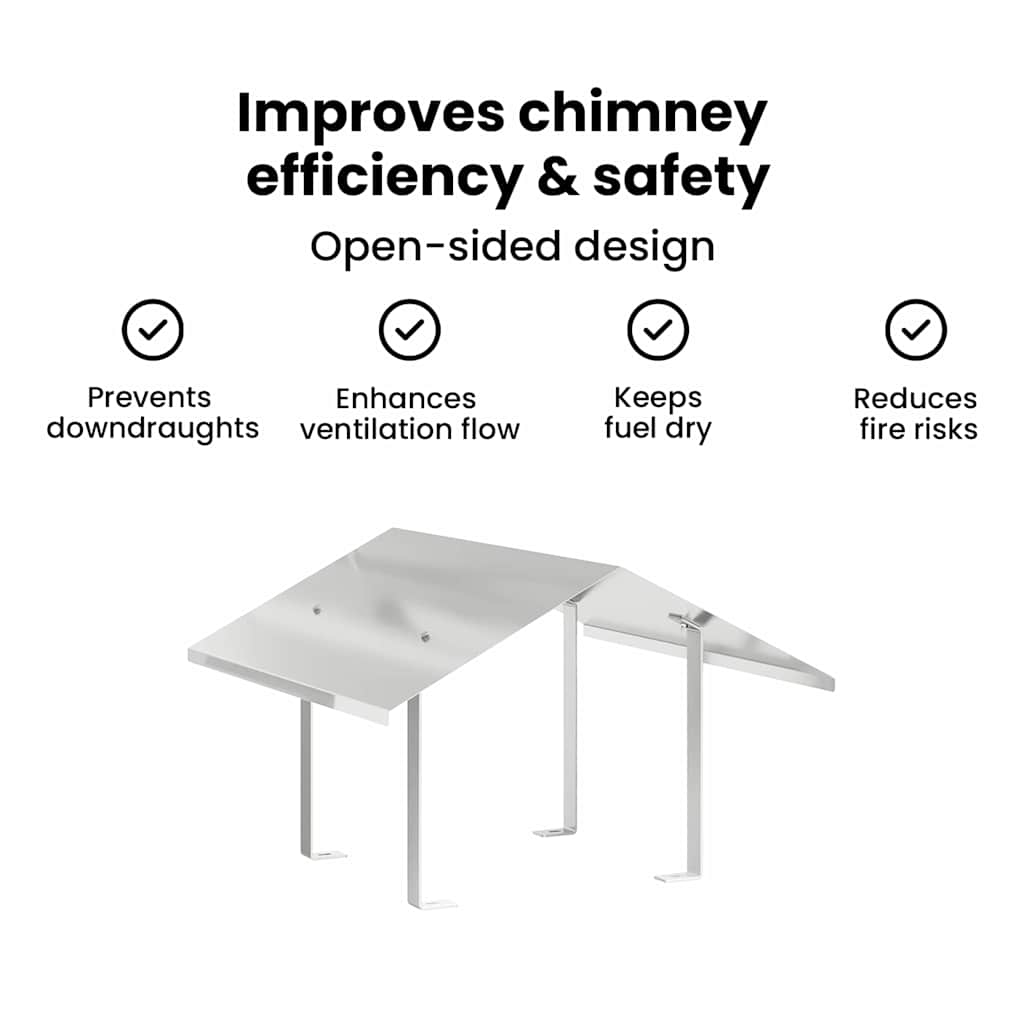 Chimney Hood Silver 60 x 60 x 38 cm Stainless Steel