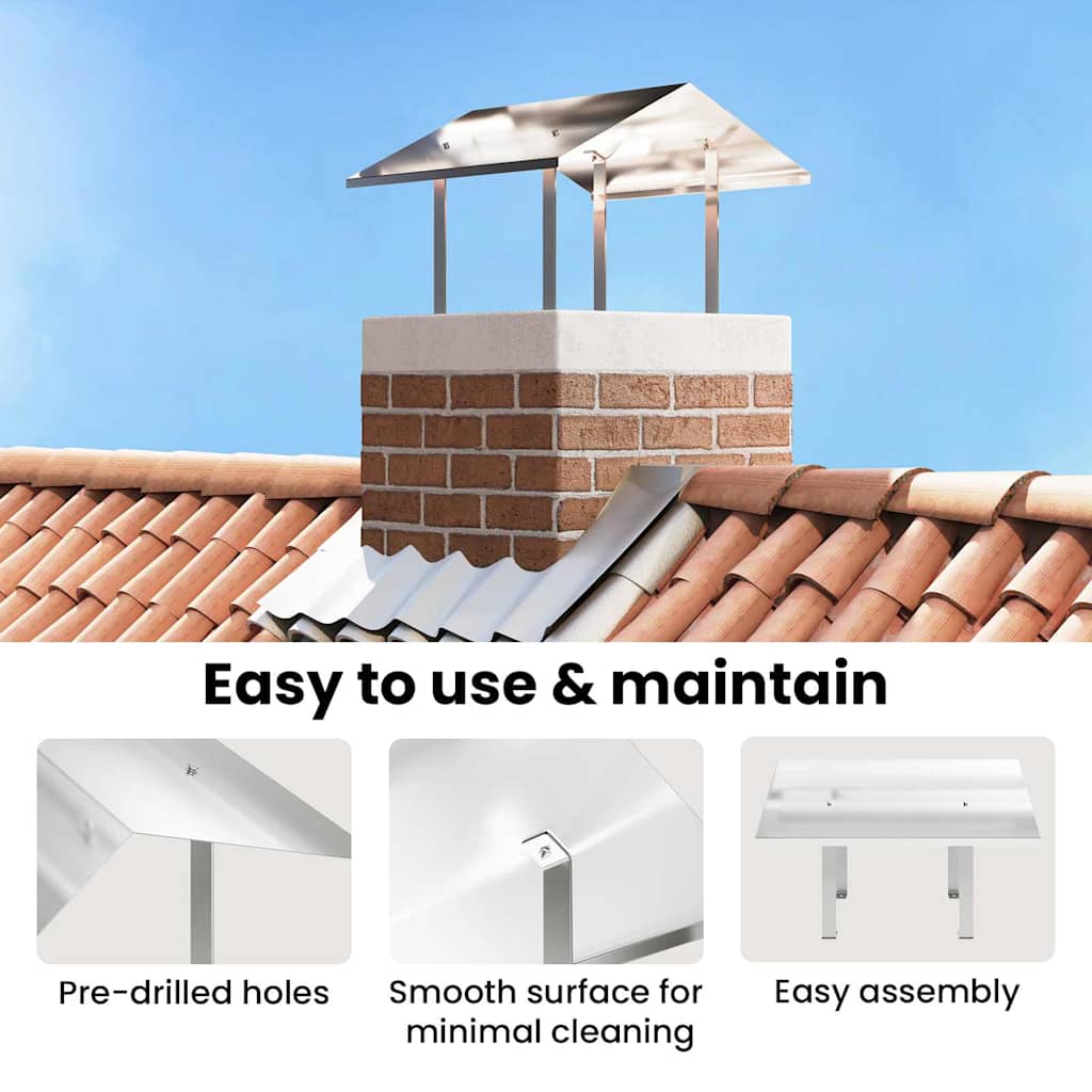 Chimney Hood Silver 60 x 60 x 38 cm Stainless Steel