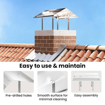 Chimney Hood Silver 60 x 60 x 38 cm Stainless Steel