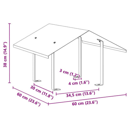 Chimney Hood Silver 60 x 60 x 38 cm Stainless Steel