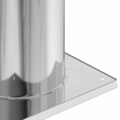Chimney Head Extension Silver 26 x 26 x 50 cm Stainless Steel