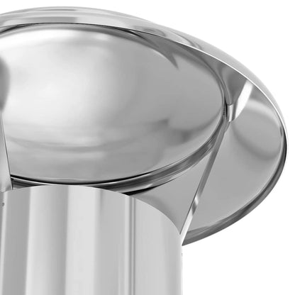 Chimney Extension Silver 25 x 25 x 65 cm Stainless Steel