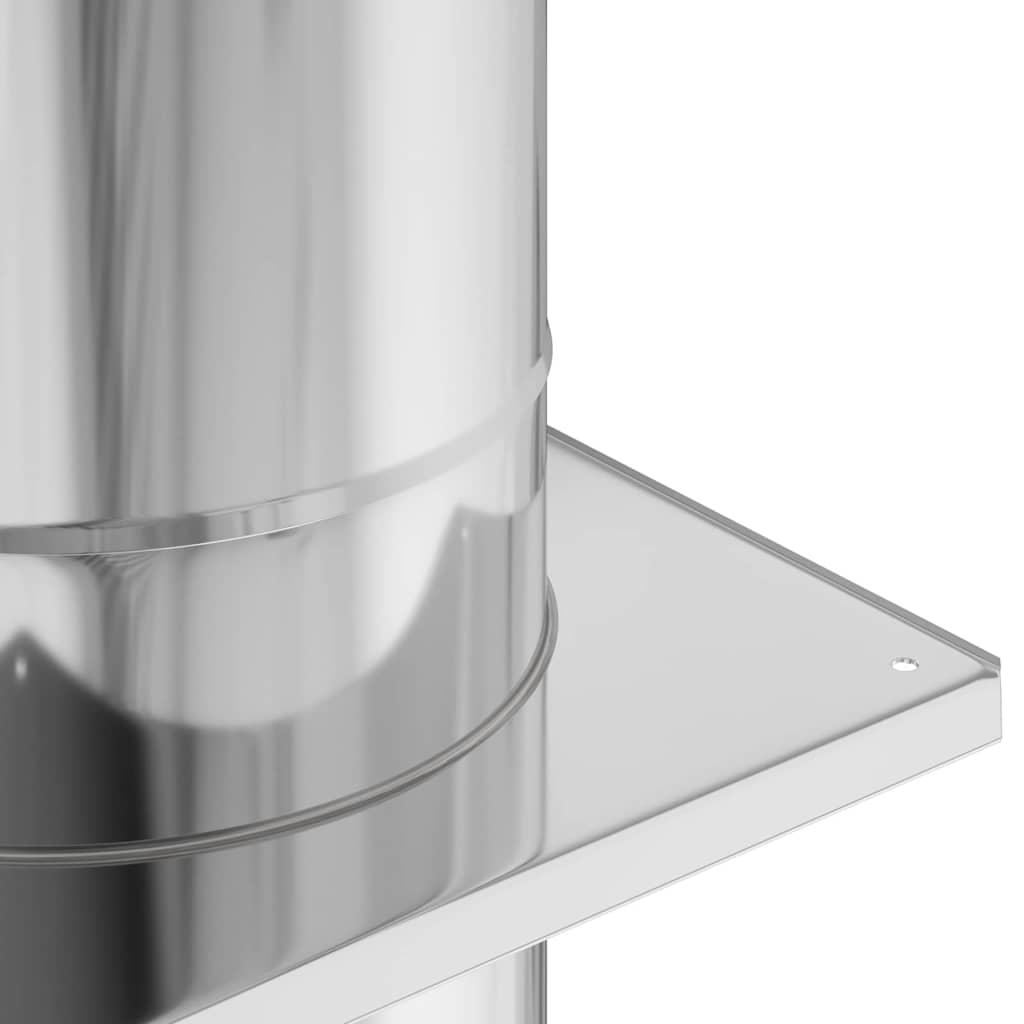 Chimney Extension Silver 35 x 35 x 82 cm Stainless Steel