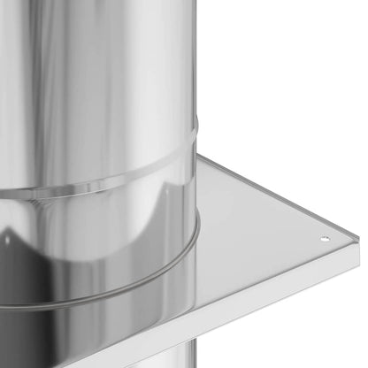 Chimney Extension Silver 35 x 35 x 82 cm Stainless Steel