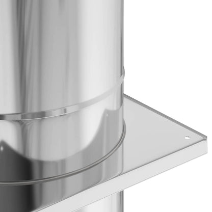 Chimney Extension Silver 35 x 35 x 82 cm Stainless Steel