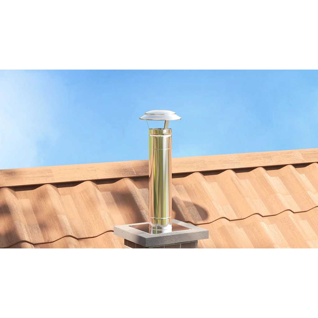 Rain Cover Chimney Silver 20 x 20 x 18 cm Stainless Steel