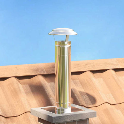 Rain Cover Chimney Silver 20 x 20 x 18 cm Stainless Steel