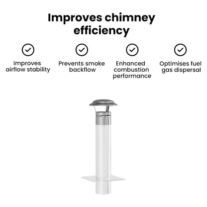 Rain Cover Chimney Silver 20 x 20 x 18 cm Stainless Steel