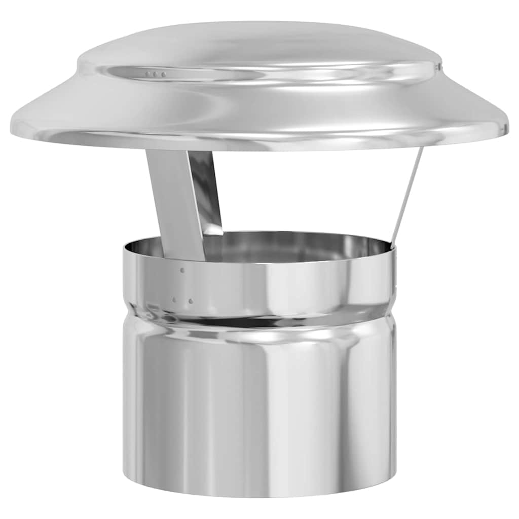 Rain Cover Chimney Silver 20 x 20 x 18 cm Stainless Steel