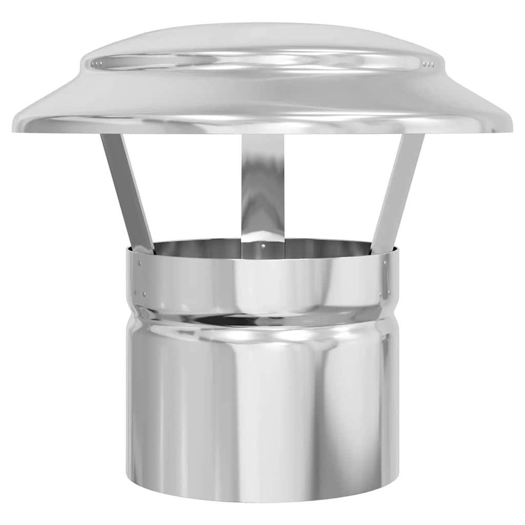 Rain Cover Chimney Silver 20 x 20 x 18 cm Stainless Steel