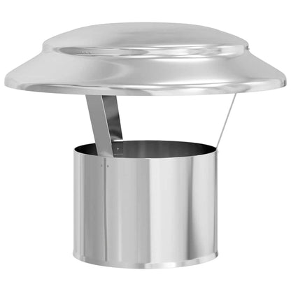Rain Cover Chimney Silver 25 x 25 x 20 cm Stainless Steel