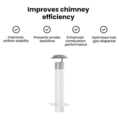 Rain Cover Chimney Silver 25 x 25 x 20 cm Stainless Steel