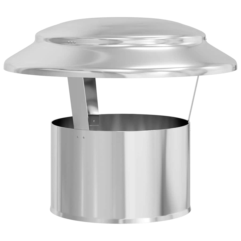 Rain Cover Chimney Silver 25 x 25 x 20 cm Stainless Steel